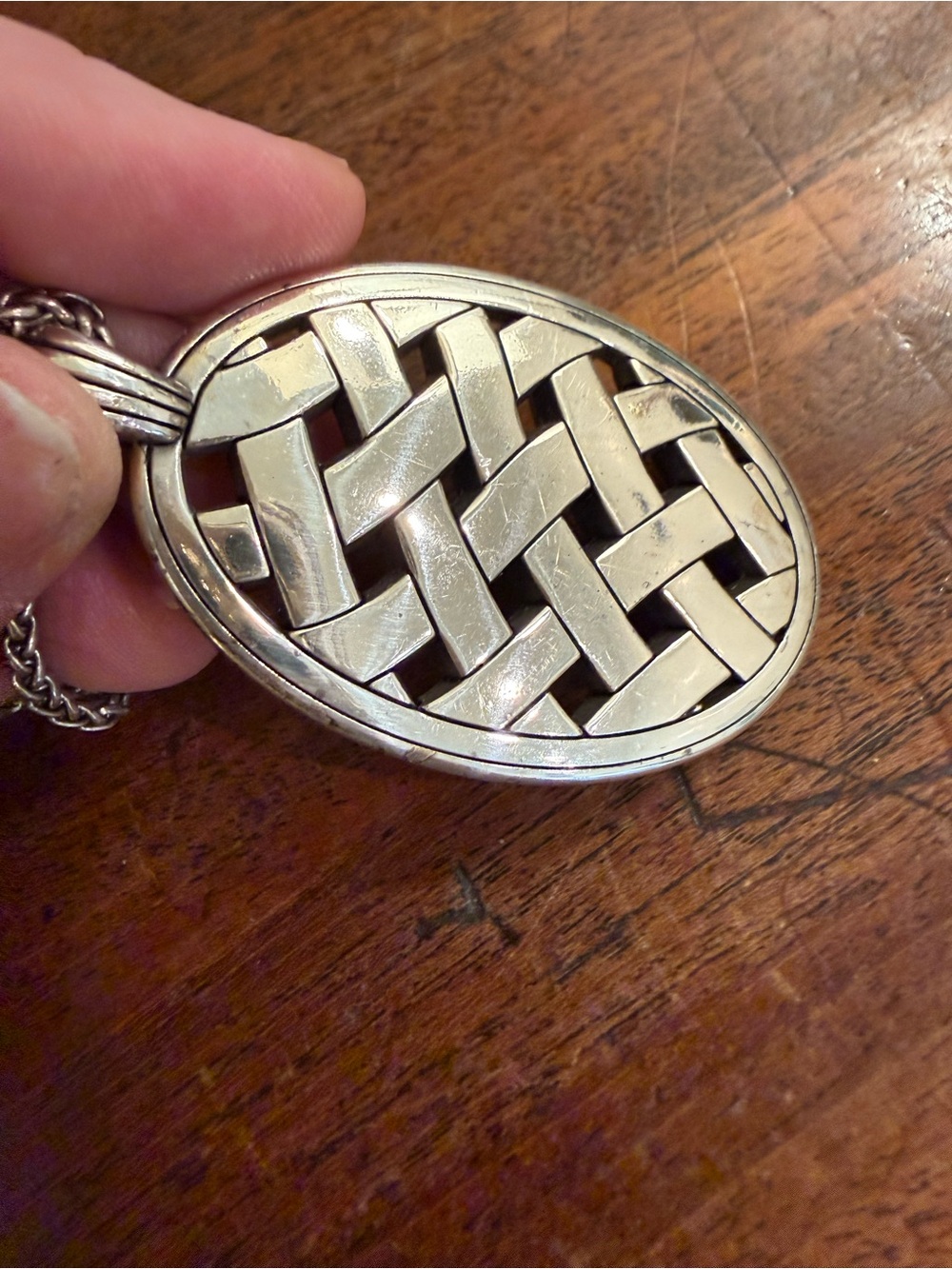 Brighton Silver-Tone Long Pendant Necklace